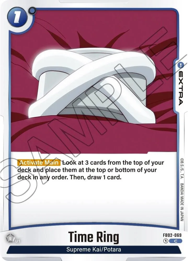 Time Ring — Blazing Aura — Dragon Ball Super: Fusion World