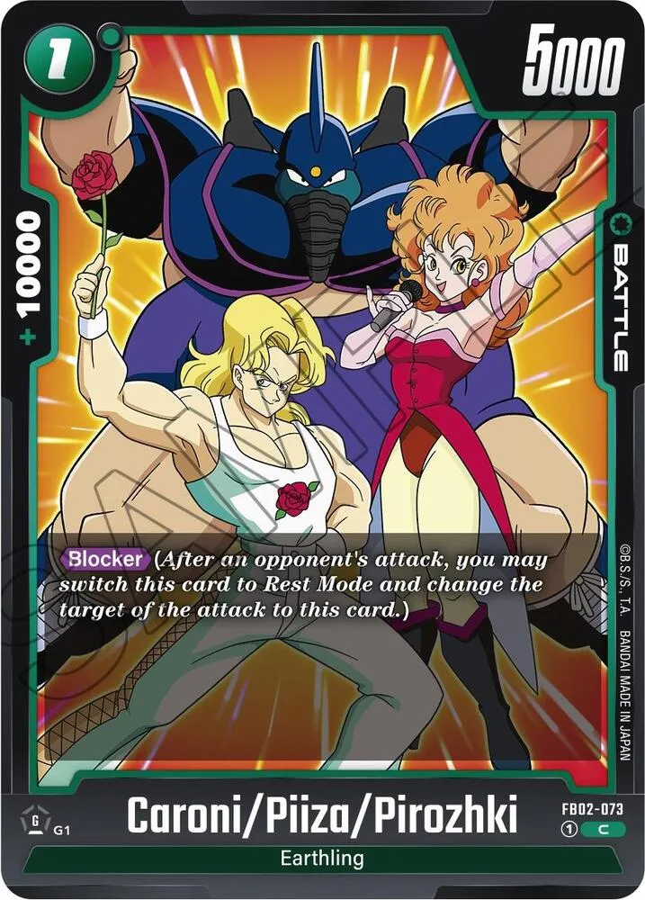 Caroni/Piiza/Pirozhki — Blazing Aura — Dragon Ball Super: Fusion World