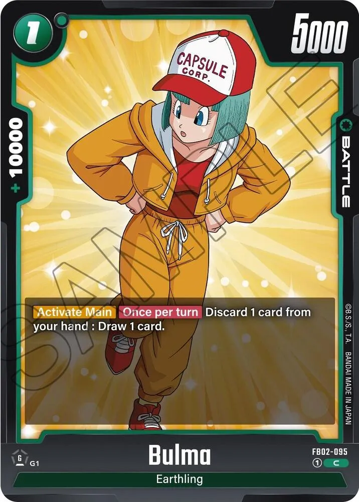 Bulma - FB02-095 — Blazing Aura — Dragon Ball Super: Fusion World