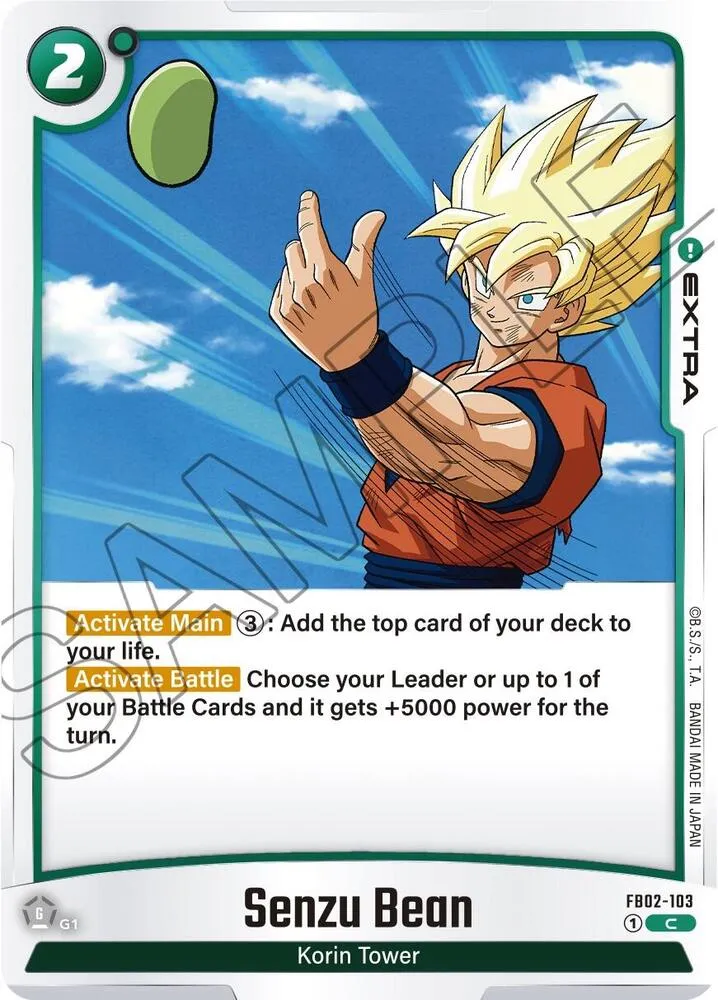 Senzu Bean — Blazing Aura — Dragon Ball Super: Fusion World
