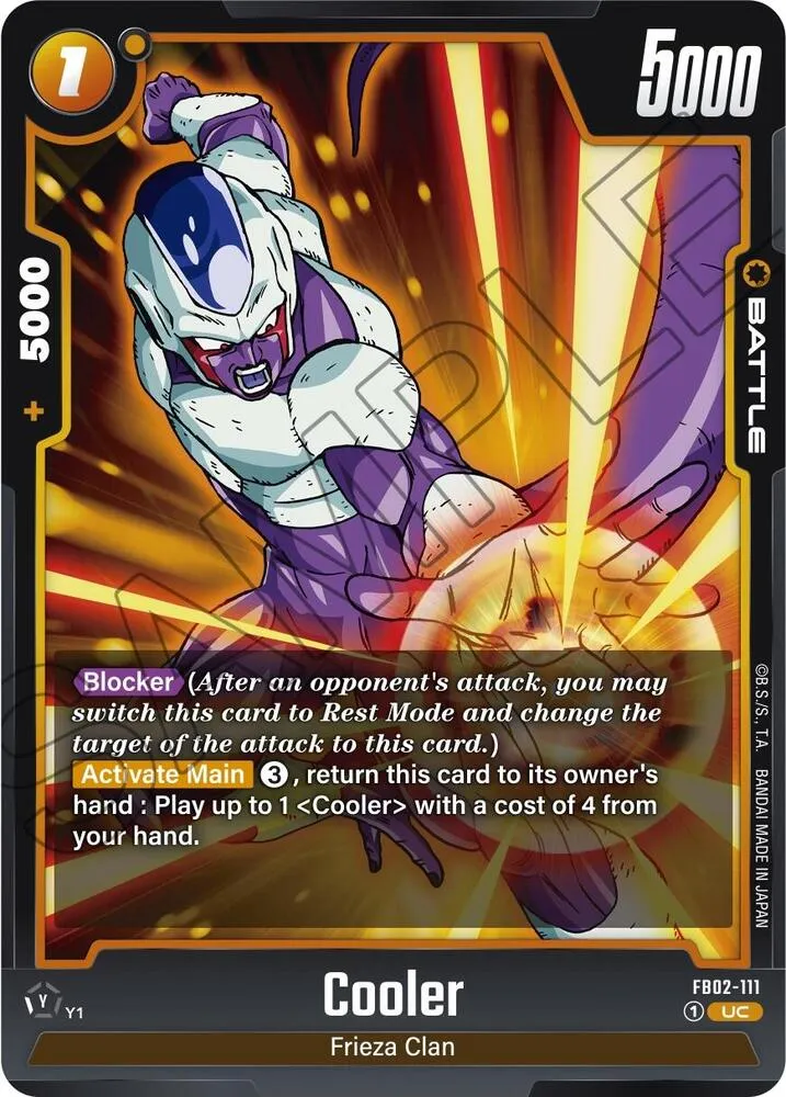 Cooler — Blazing Aura — Dragon Ball Super: Fusion World