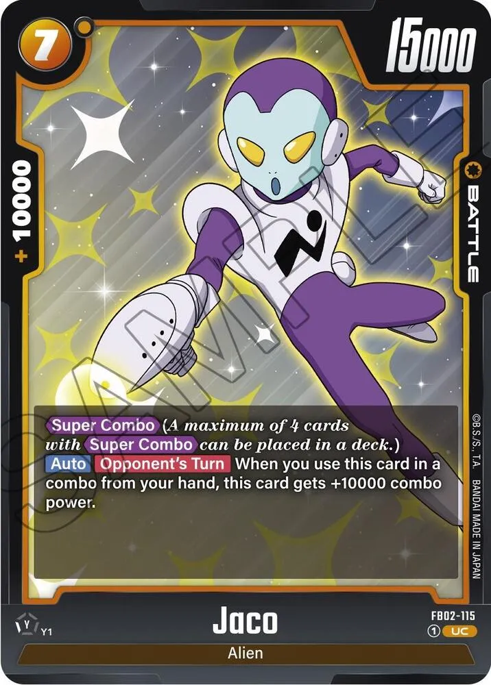 Jaco — Blazing Aura — Dragon Ball Super: Fusion World
