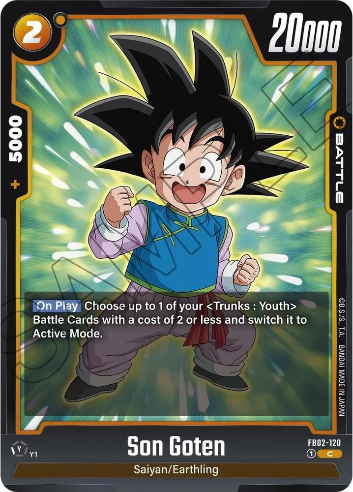 Son Goten - FB02-120 — Blazing Aura — Dragon Ball Super: Fusion World