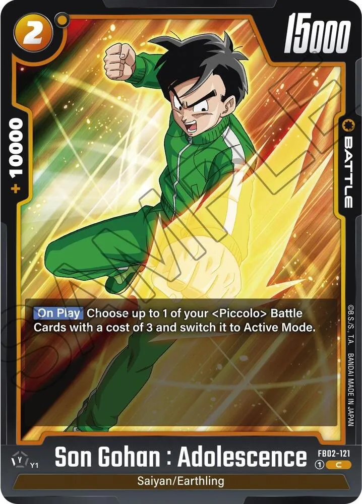 Son Gohan : Adolescence - FB02-121 — Blazing Aura — Dragon Ball Super: Fusion World