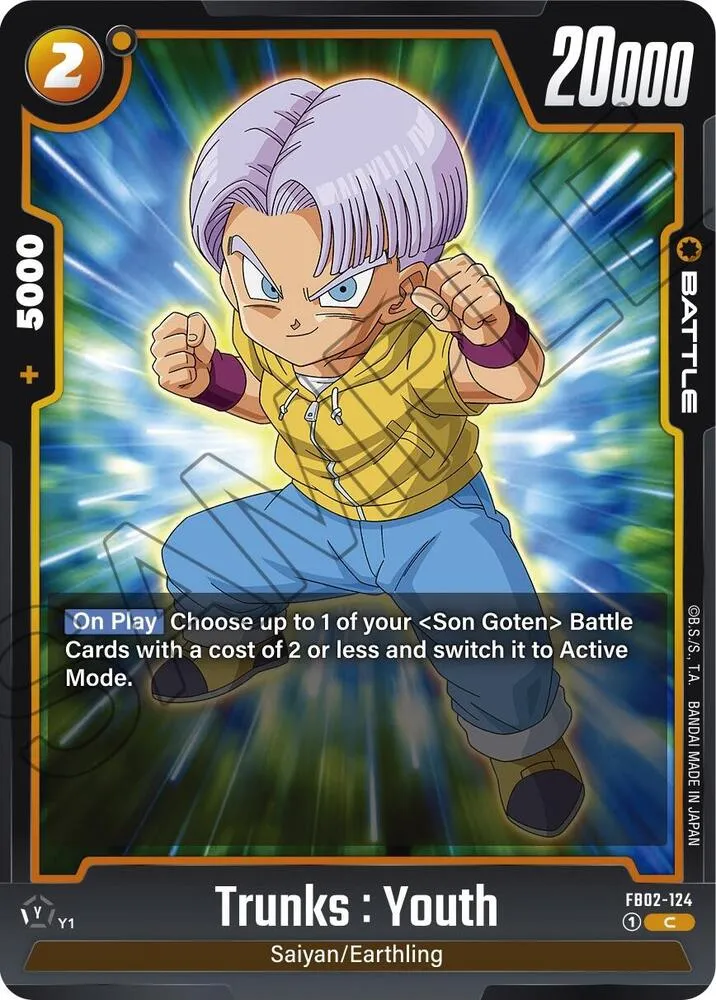 Trunks : Youth — Blazing Aura — Dragon Ball Super: Fusion World