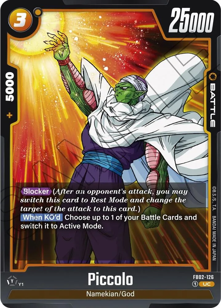 Piccolo - FB02-126 — Blazing Aura — Dragon Ball Super: Fusion World