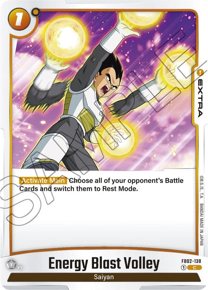 Energy Blast Volley — Blazing Aura — Dragon Ball Super: Fusion World