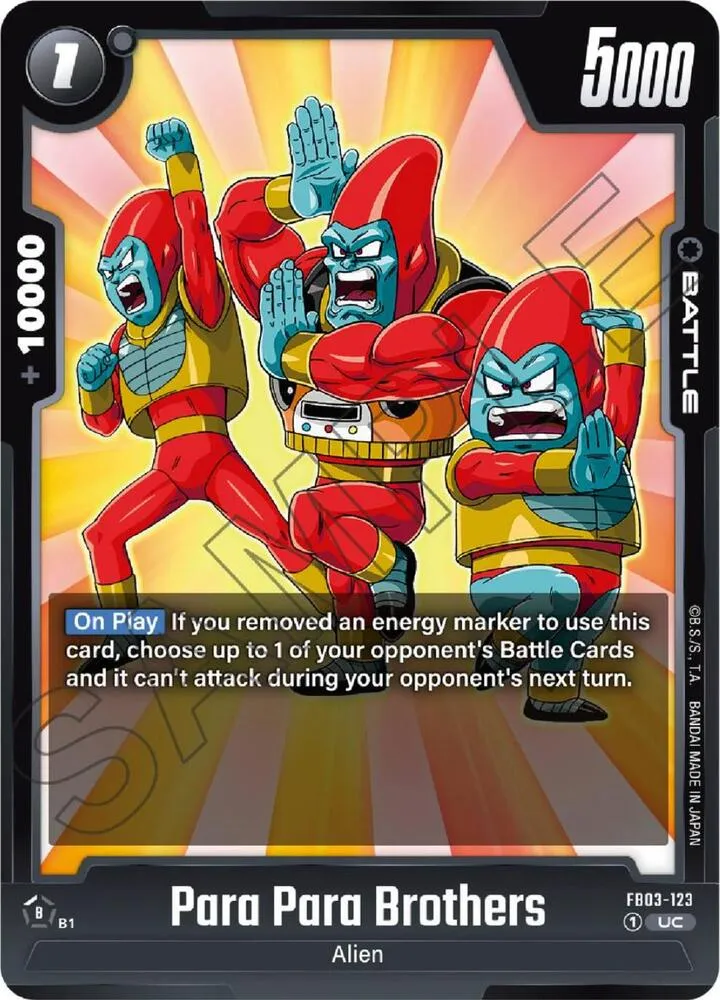 Para Para Brothers — Raging Roar — Dragon Ball Super: Fusion World