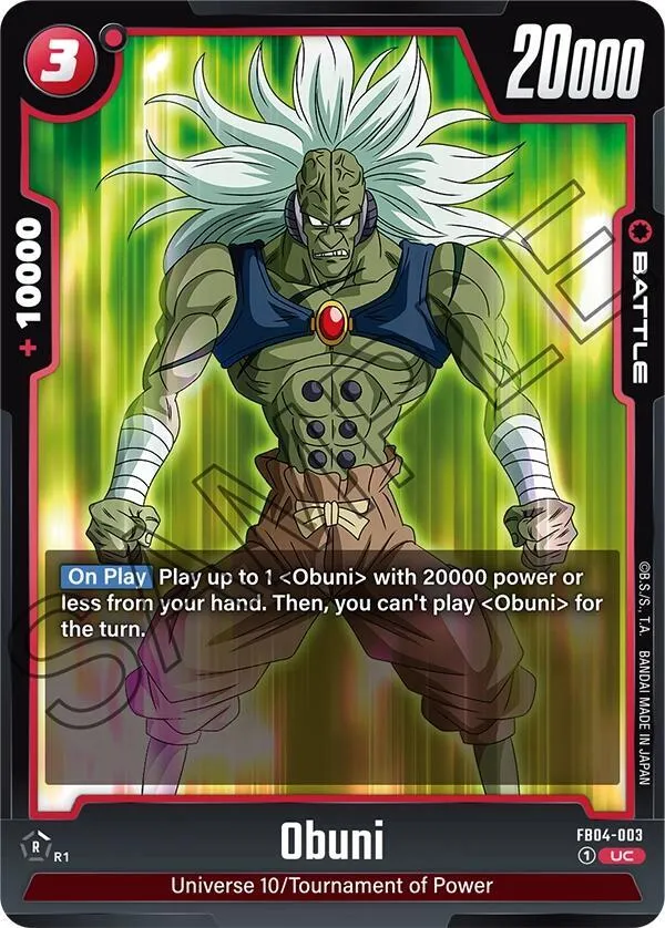 Obuni — Ultra Limit — Dragon Ball Super: Fusion World