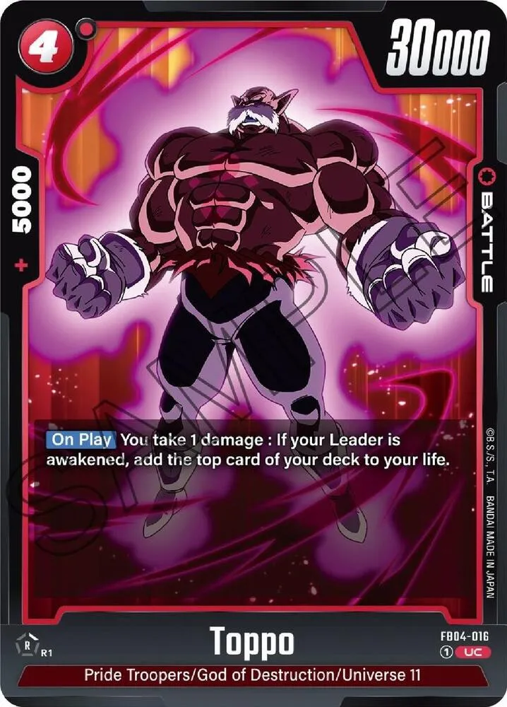 Toppo — Ultra Limit — Dragon Ball Super: Fusion World