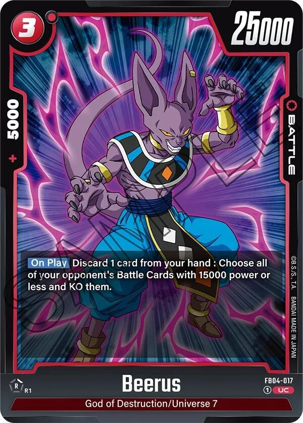 Beerus — Ultra Limit — Dragon Ball Super: Fusion World