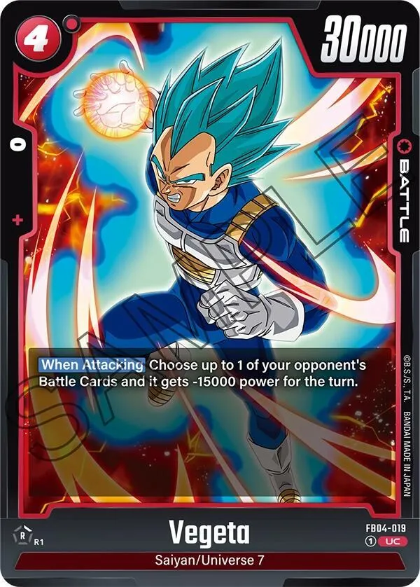 Vegeta - FB04-019 — Ultra Limit — Dragon Ball Super: Fusion World