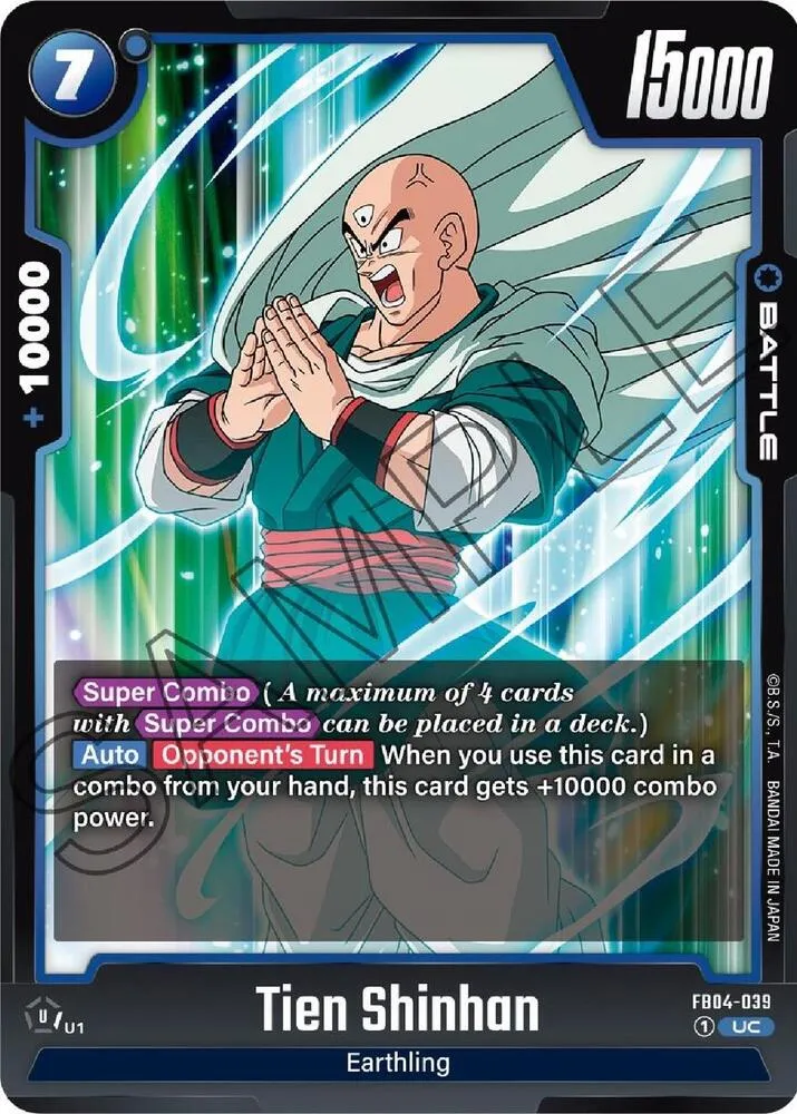 Tien Shinhan - FB04-039 — Ultra Limit — Dragon Ball Super: Fusion World