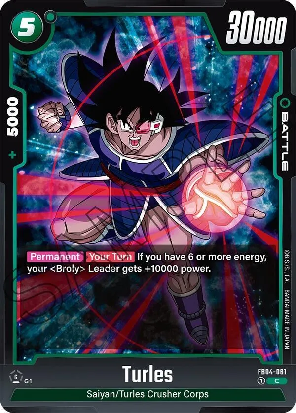 Turles — Ultra Limit — Dragon Ball Super: Fusion World