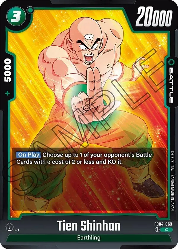 Tien Shinhan - FB04-063 — Ultra Limit — Dragon Ball Super: Fusion World