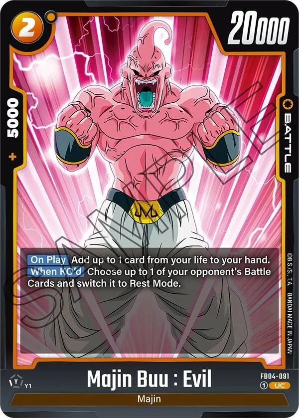 Majin Buu : Evil - FB04-091 — Ultra Limit — Dragon Ball Super: Fusion World