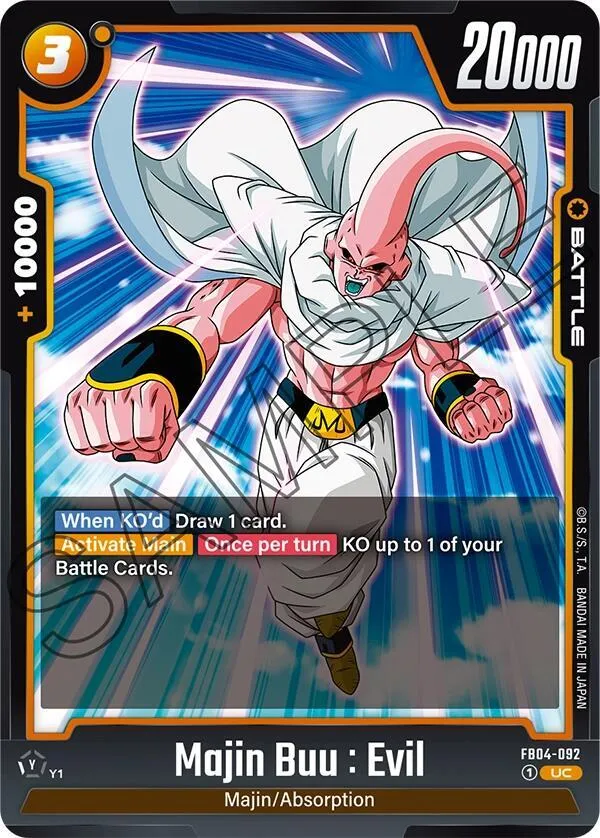Majin Buu : Evil - FB04-092 — Ultra Limit — Dragon Ball Super: Fusion World