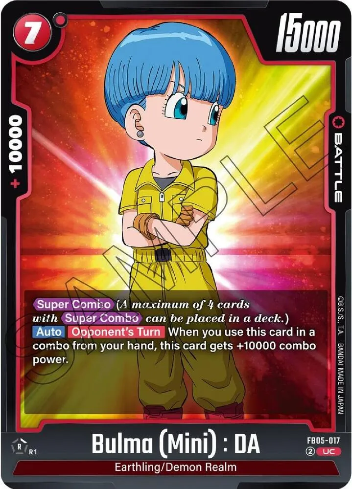 Bulma (Mini) : DA — New Adventure — Dragon Ball Super: Fusion World