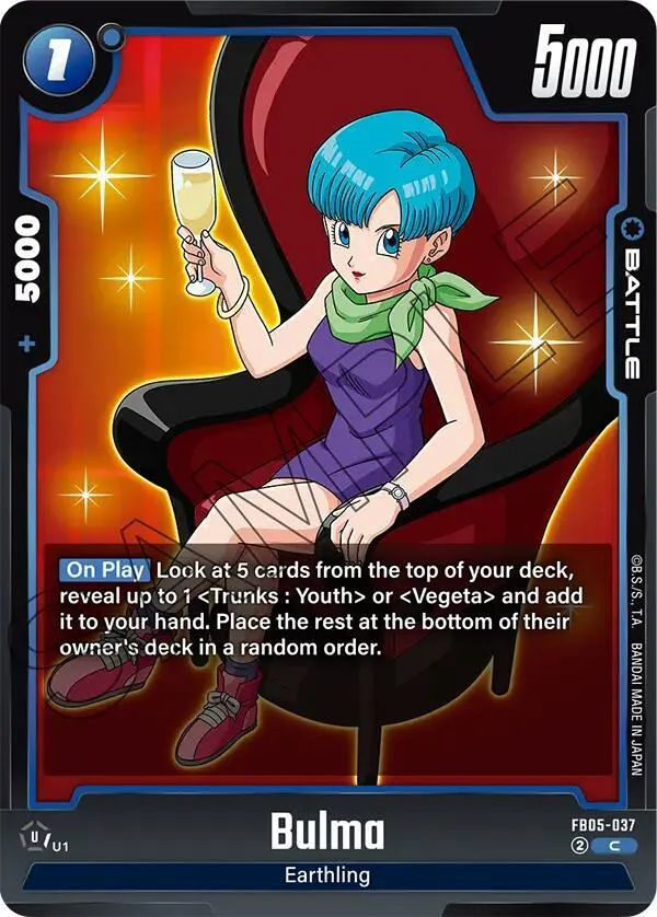 Bulma - FB05-037 — New Adventure — Dragon Ball Super: Fusion World