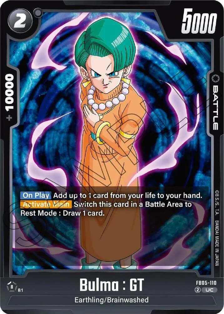 Bulma : GT — New Adventure — Dragon Ball Super: Fusion World