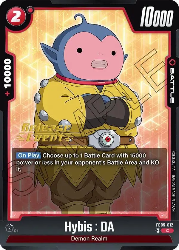 Hybis : DA — New Adventure Release Event Cards — Dragon Ball Super: Fusion World