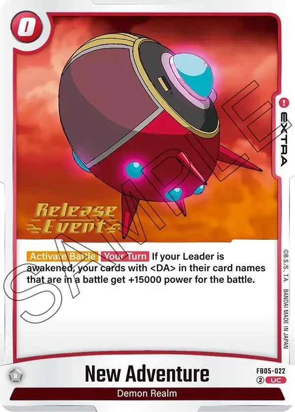 New Adventure — New Adventure Release Event Cards — Dragon Ball Super: Fusion World