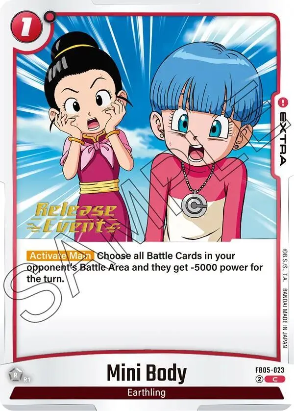 Mini Body — New Adventure Release Event Cards — Dragon Ball Super: Fusion World