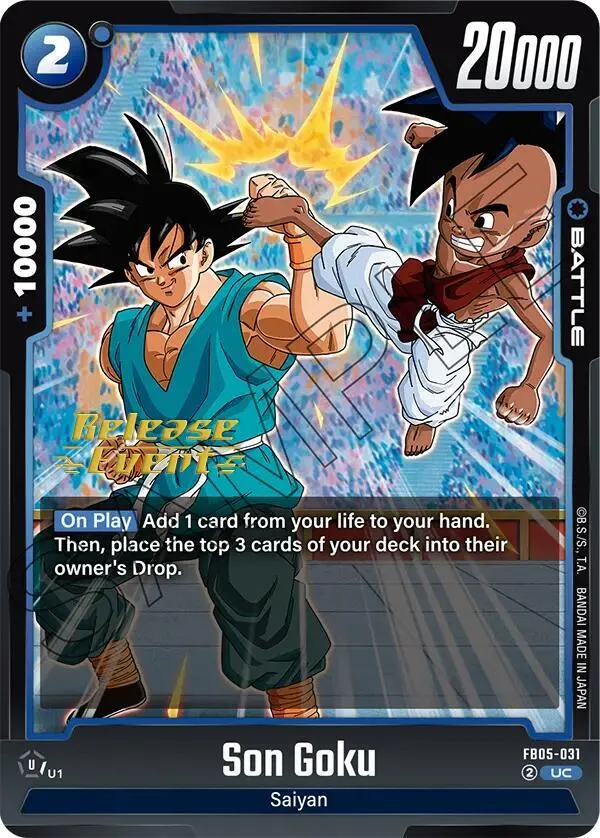 Son Goku - FB05-031 — New Adventure Release Event Cards — Dragon Ball Super: Fusion World