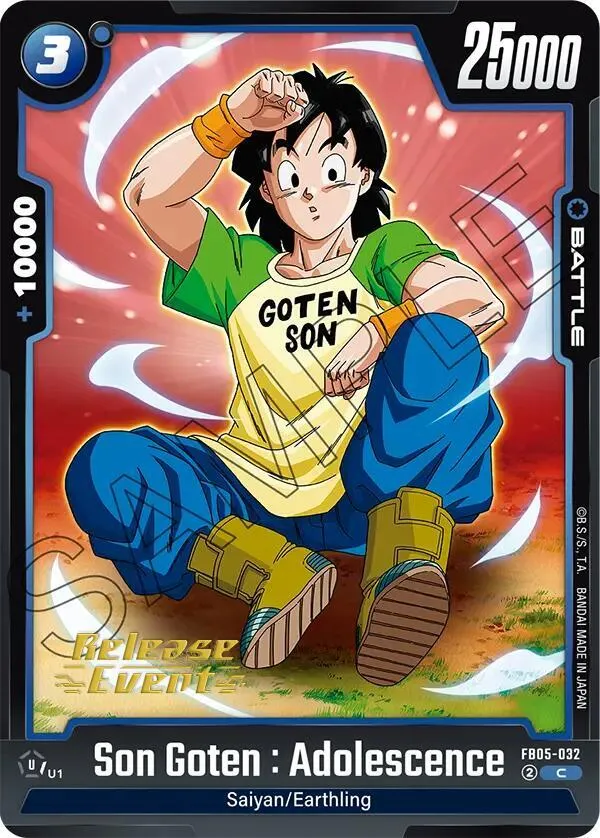 Son Goten : Adolescence — New Adventure Release Event Cards — Dragon Ball Super: Fusion World