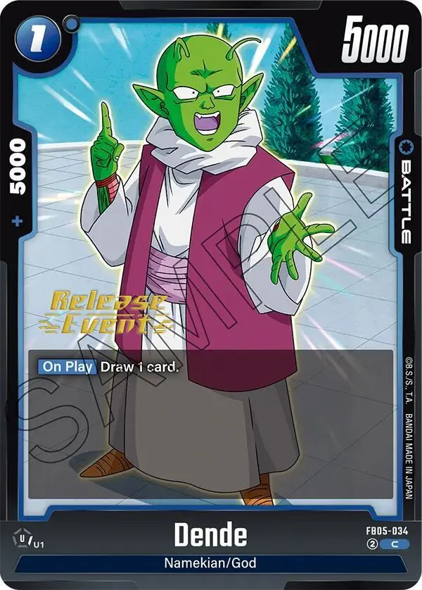 Dende - FB05-034 — New Adventure Release Event Cards — Dragon Ball Super: Fusion World