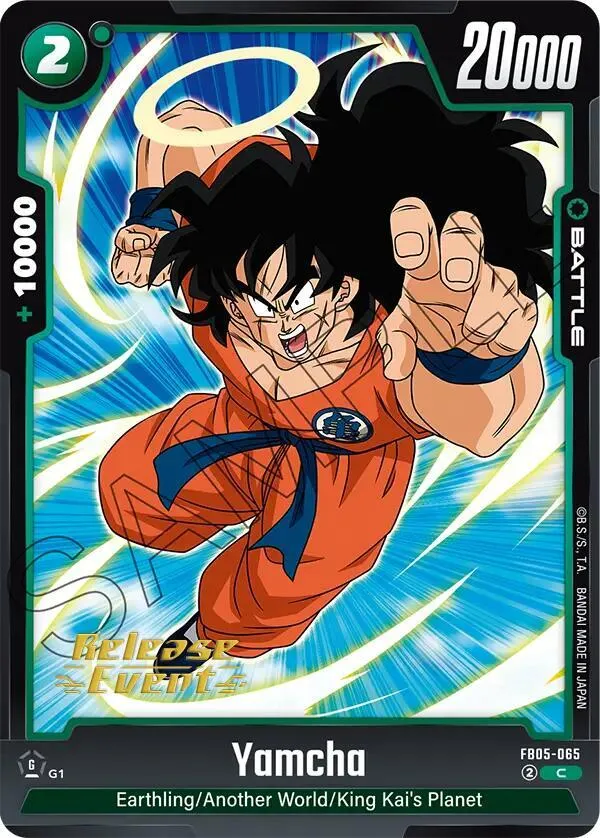 Yamcha from New Adventure Release Event Cards - Dragon Ball Super: Fusion World