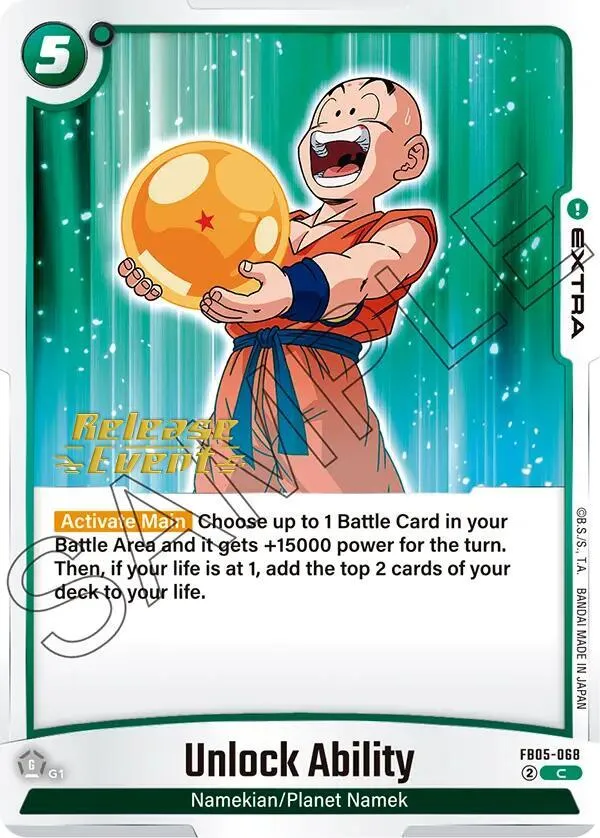 Unlock Ability from New Adventure Release Event Cards - Dragon Ball Super: Fusion World