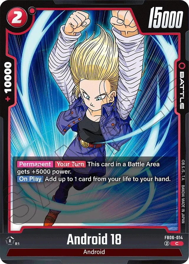 Android 18 - FB06-014 — Rivals Clash — Dragon Ball Super: Fusion World