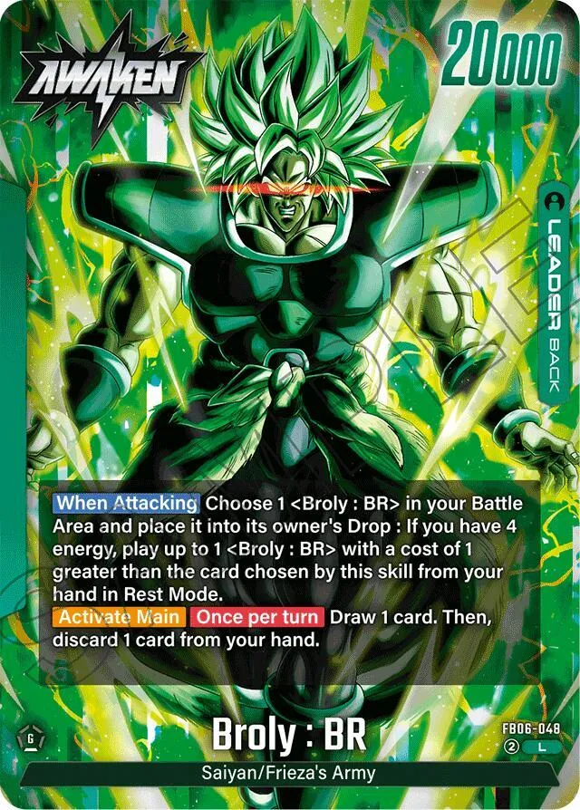 Broly : BR - FB06-048 — Rivals Clash — Dragon Ball Super: Fusion World