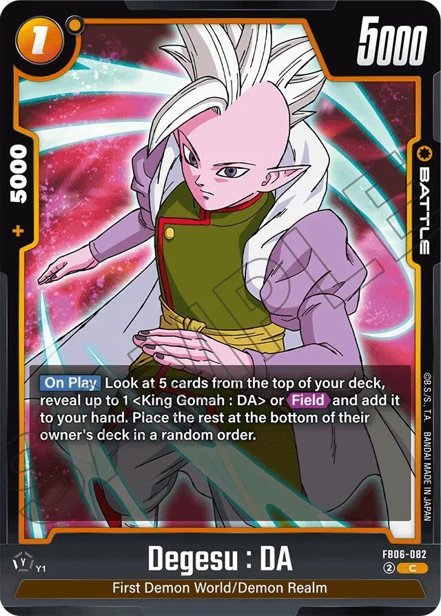 Degesu : DA — Rivals Clash — Dragon Ball Super: Fusion World