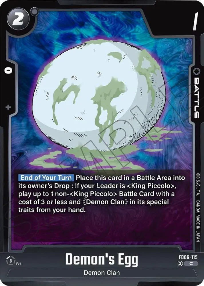 Demon's Egg — Rivals Clash — Dragon Ball Super: Fusion World