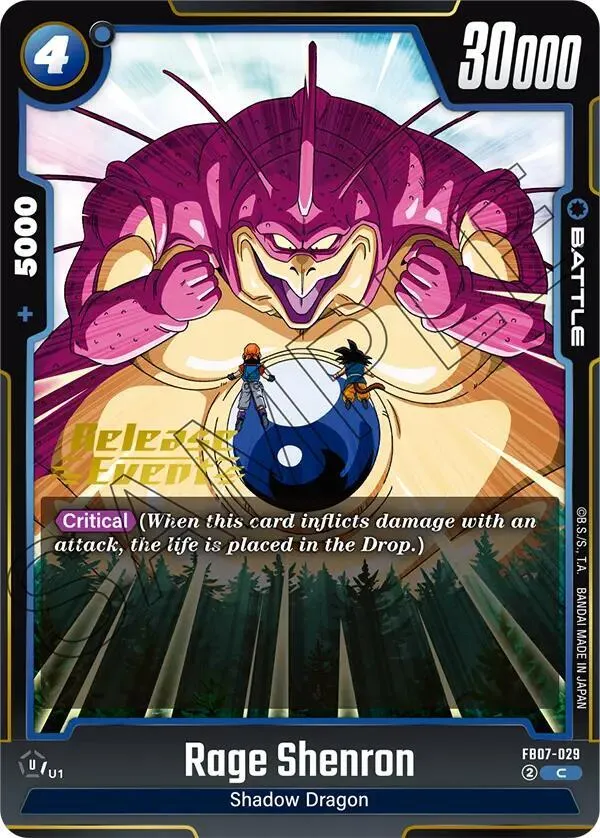 Rage Shenron - FB07-029 — Wish For Shenron Release Event Cards — Dragon Ball Super: Fusion World