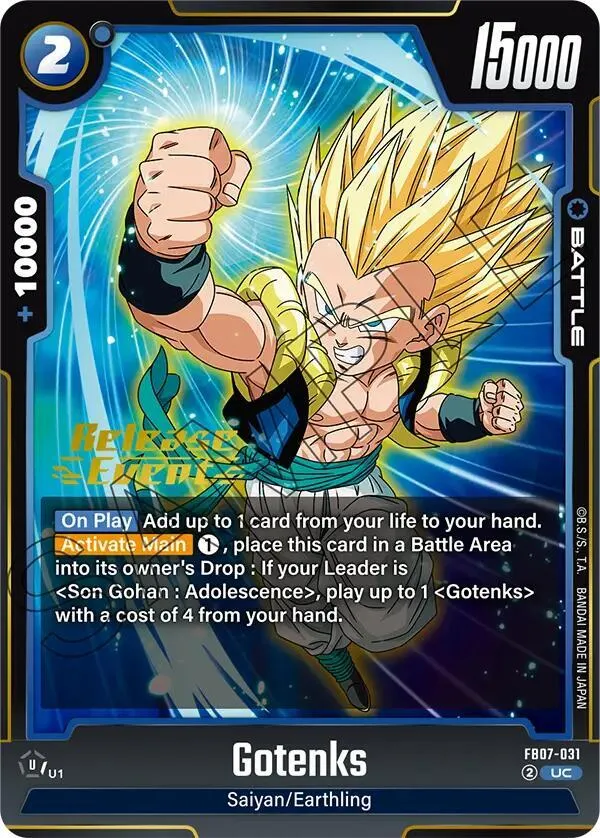Gotenks — Wish For Shenron Release Event Cards — Dragon Ball Super: Fusion World