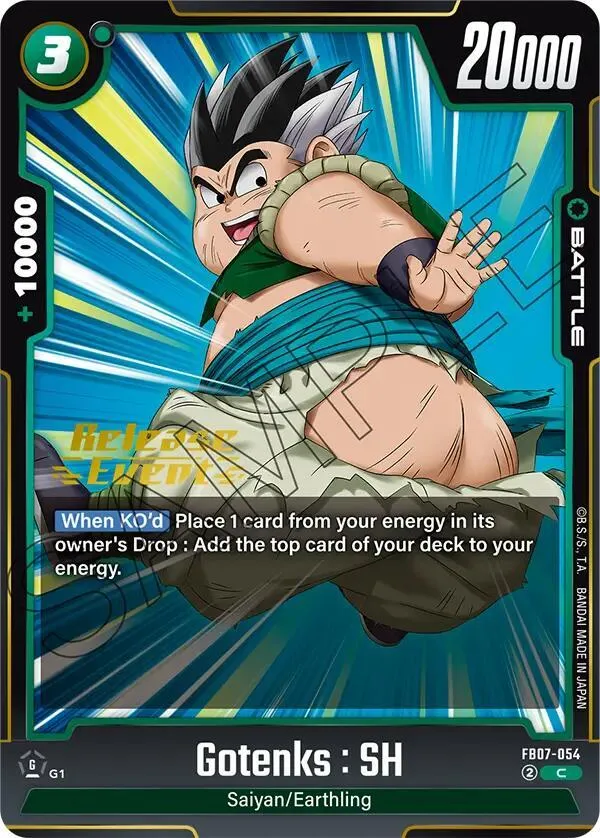 Gotenks : SH — Wish For Shenron Release Event Cards — Dragon Ball Super: Fusion World