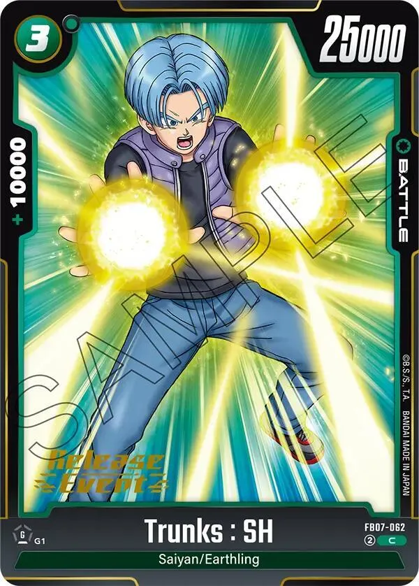 Trunks : SH from Wish For Shenron Release Event Cards - Dragon Ball Super: Fusion World