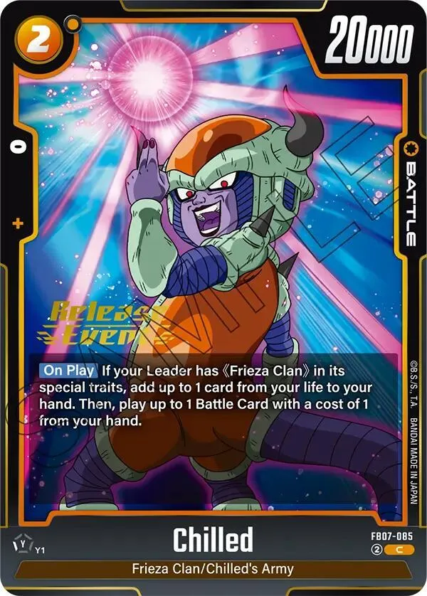 Chilled — Wish For Shenron Release Event Cards — Dragon Ball Super: Fusion World
