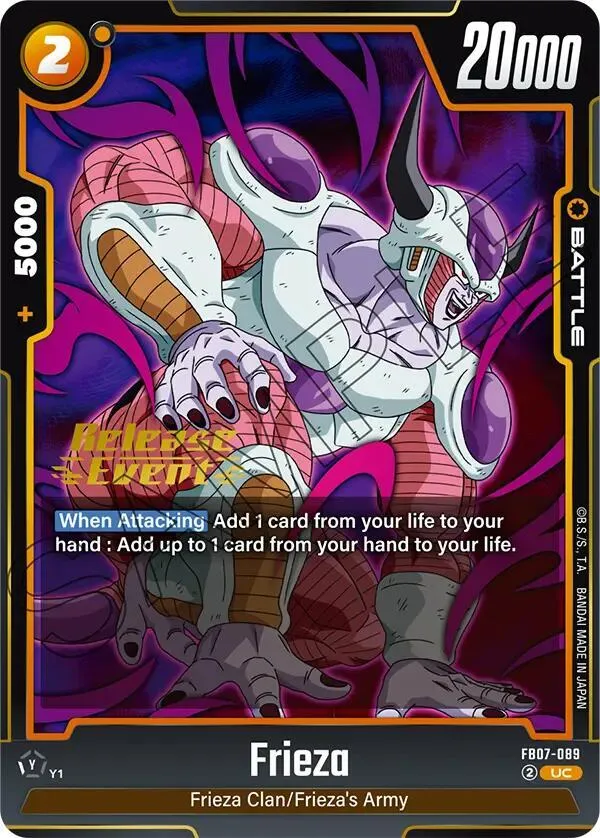Frieza - FB07-089 — Wish For Shenron Release Event Cards — Dragon Ball Super: Fusion World