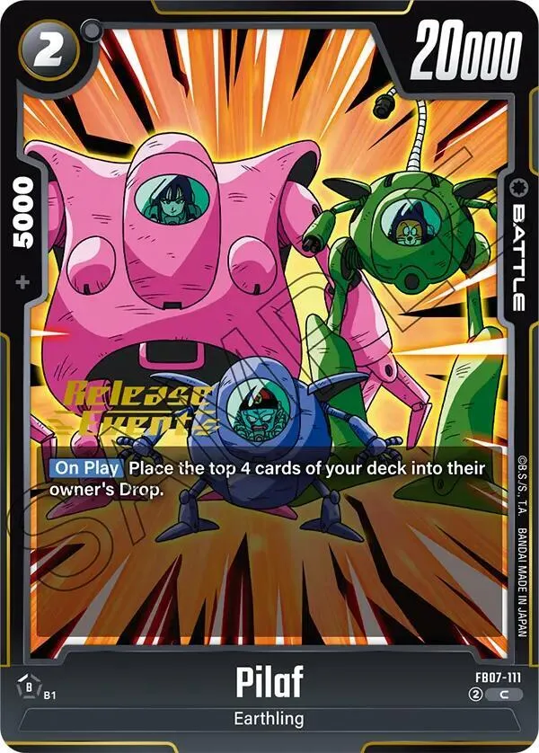 Pilaf — Wish For Shenron Release Event Cards — Dragon Ball Super: Fusion World