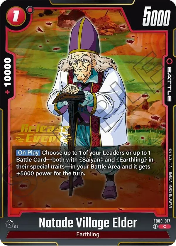 Natade Village Elder — Saiyan's Pride Release Event Cards — Dragon Ball Super: Fusion World