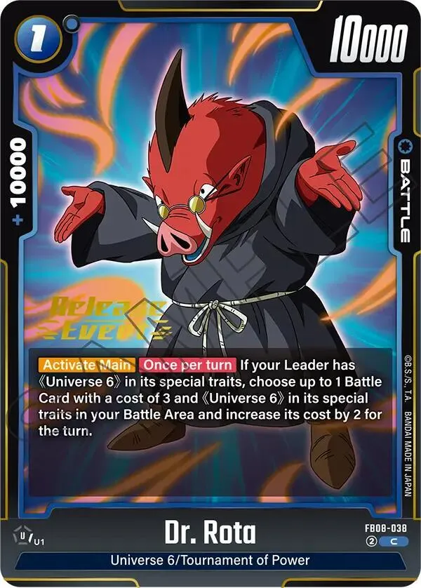 Dr. Rota — Saiyan's Pride Release Event Cards — Dragon Ball Super: Fusion World