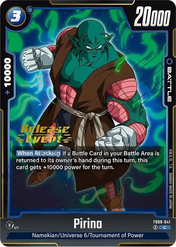 Pirina — Saiyan's Pride Release Event Cards — Dragon Ball Super: Fusion World