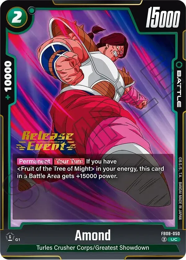 Amond — Saiyan's Pride Release Event Cards — Dragon Ball Super: Fusion World