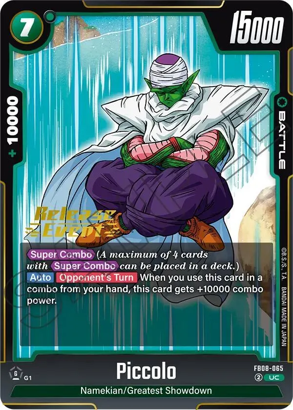 Piccolo - FB08-065 — Saiyan's Pride Release Event Cards — Dragon Ball Super: Fusion World