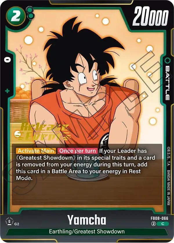 Yamcha — Saiyan's Pride Release Event Cards — Dragon Ball Super: Fusion World