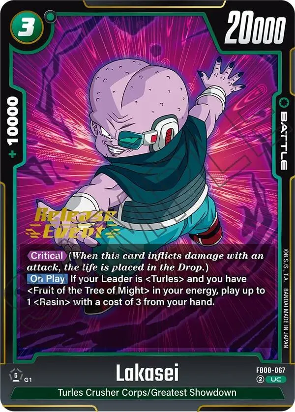 Lakasei — Saiyan's Pride Release Event Cards — Dragon Ball Super: Fusion World